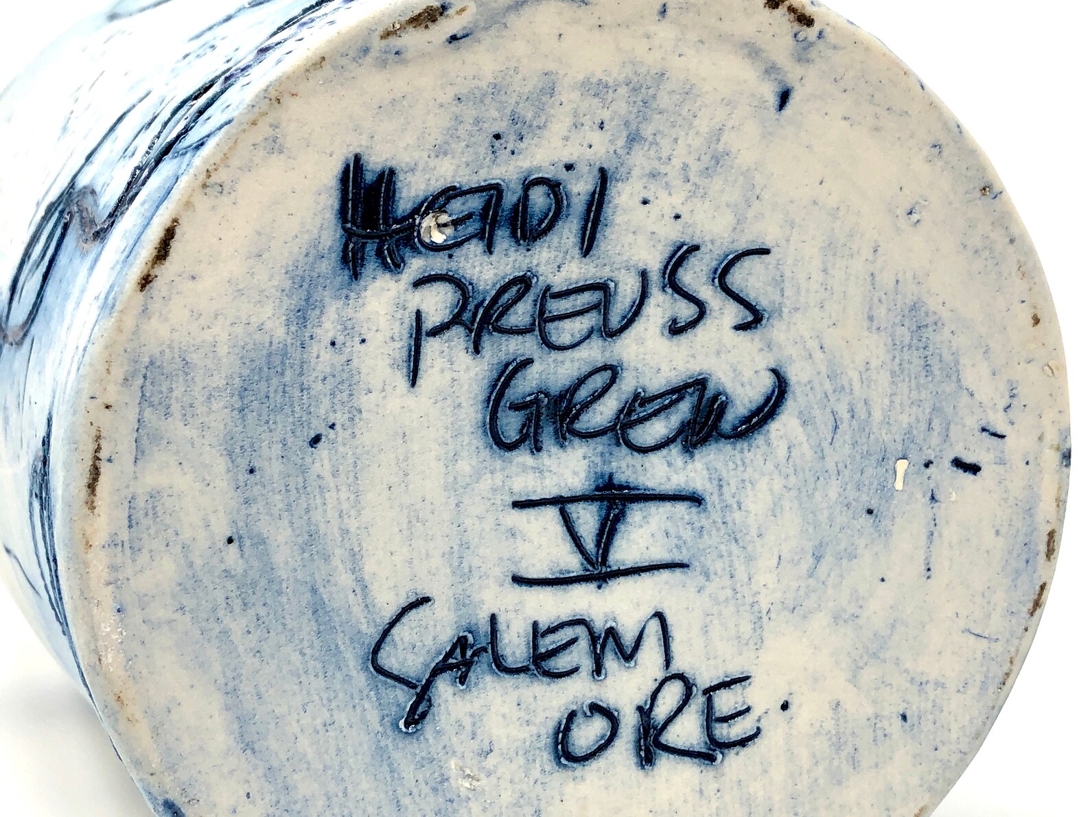 Studio Pottery Vase by Salem Oregon Ceramic Artist Heidi Preus Etsy