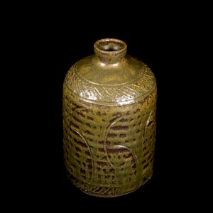 Vintage Studio Pottery Vase 1973 Signed MCM