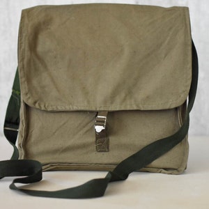 NEVER USED=Vintage seltener Militär Rucksack // Militärischer Überschuss // Umhängetasche/Schultasche/ Unisex Tasche// Boy Scout Rucksack