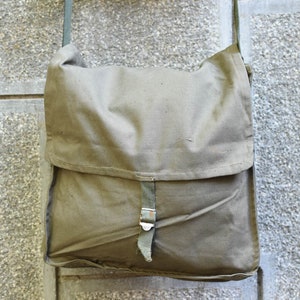 Never used==Vintage Rare Military Backpack //military surplus//Crossbody Bag/School Bag//Unisex Bag// Boy Scout Backpack/bushcraft backpack