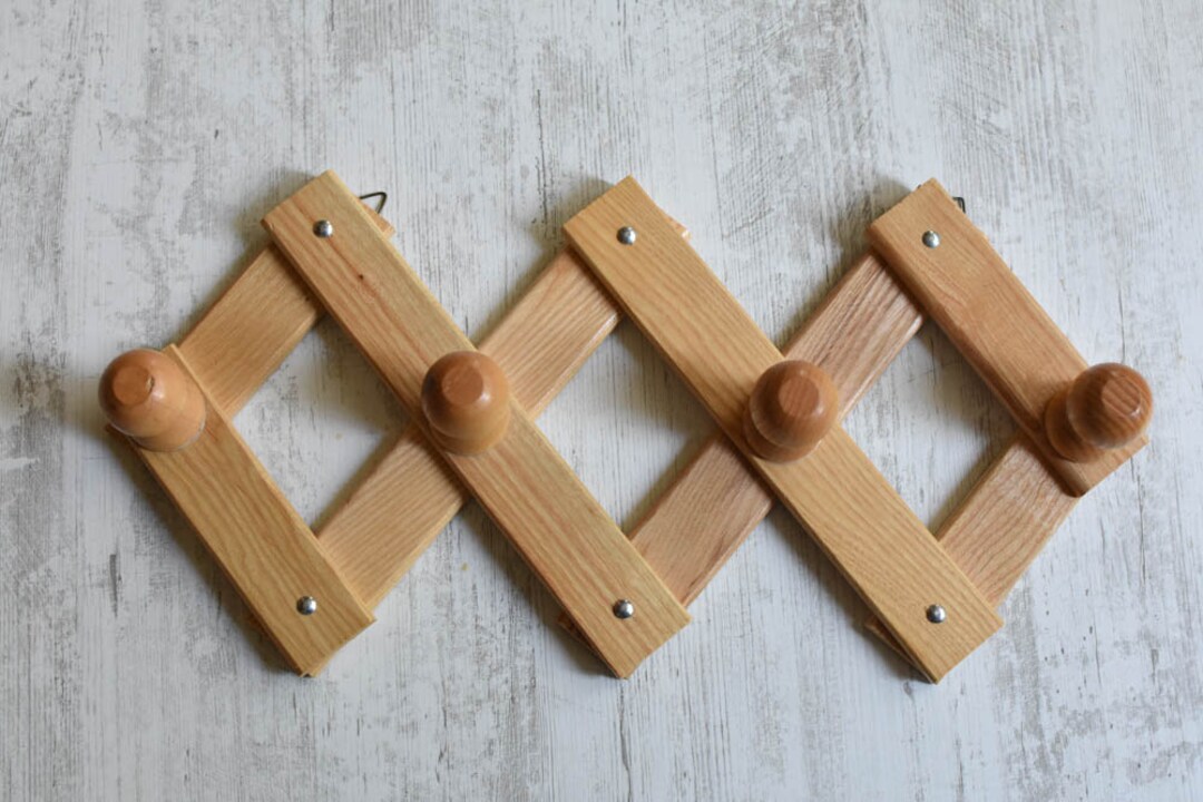 Accordion Coat Hanger//vintage French Wood Accordion Etsy