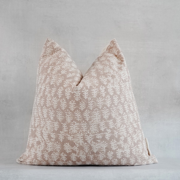 ENOBONG- Indian Hand Block Linen Pillow cover