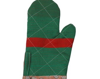 Green Oven Mitts