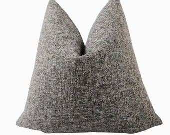 Capa de almofada texturizada cinza, capas de almofadas de boutique, almofadas decorativas tradicionais, almofada cinza terrosa, almofadas cinza 20x20