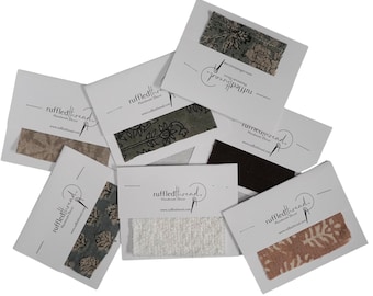 Pillow Fabric Samples – Swatch Cuttings for Throw Pillow Covers – Fabric Swatches for Color and Texture Selection