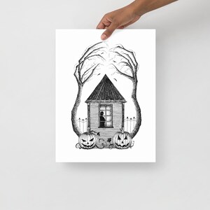 LITTLE HAUNTED HOUSE - art print