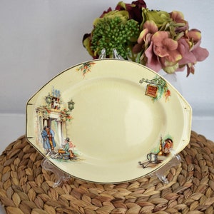 Vintage 1940er Jahre J & G Meakin &#39;Sunshine&#39; Sandwich/Kuchenteller Registriert SOL 561073