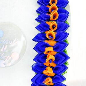 Blue Iris Ribbon Lei - Etsy