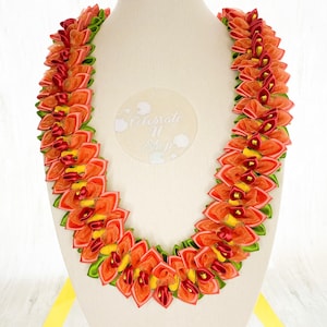 Bird of Paradise Ribbon Lei