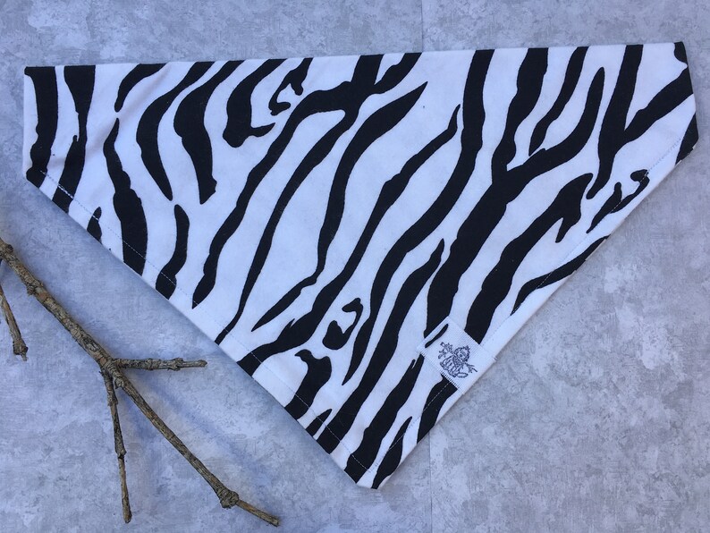 Zebra Stripes Flannel Bandana