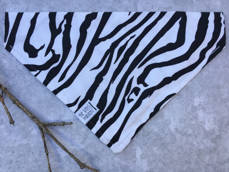 Zebra Stripes Flannel Bandana