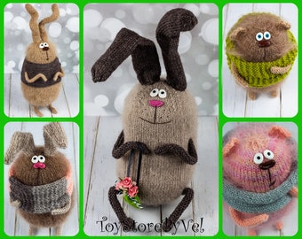 Rabbit knitting, Crochet animals toys, amigurumi animals, bunny knitting, Hand Knitted toy, knit toy, knitted toy patterns, Amigurumi toy