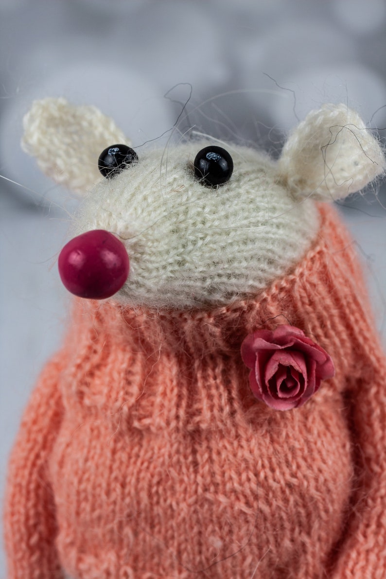 Rat Knitting, Toy Knitting, Mouse Rat, Mouse Toy Gift, Rat Toy, Knit