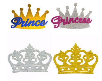 Gold EVA Foam Glitter Crown Party Favors Recuerdos Princess Prince Crowns Corona Birthday Photo Backdrop Decor