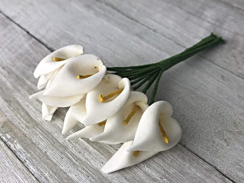 Calla Lily Artificial Flowers 144 PCS Mini Foam Calla Lily Etsy