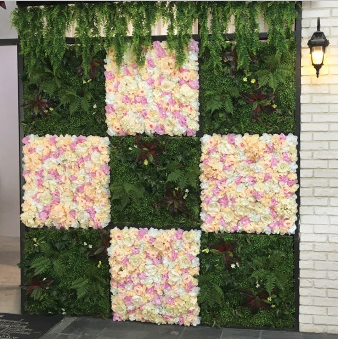 Flower Wall Artificial Flower Panel Home Shop Party Holiday Etsy