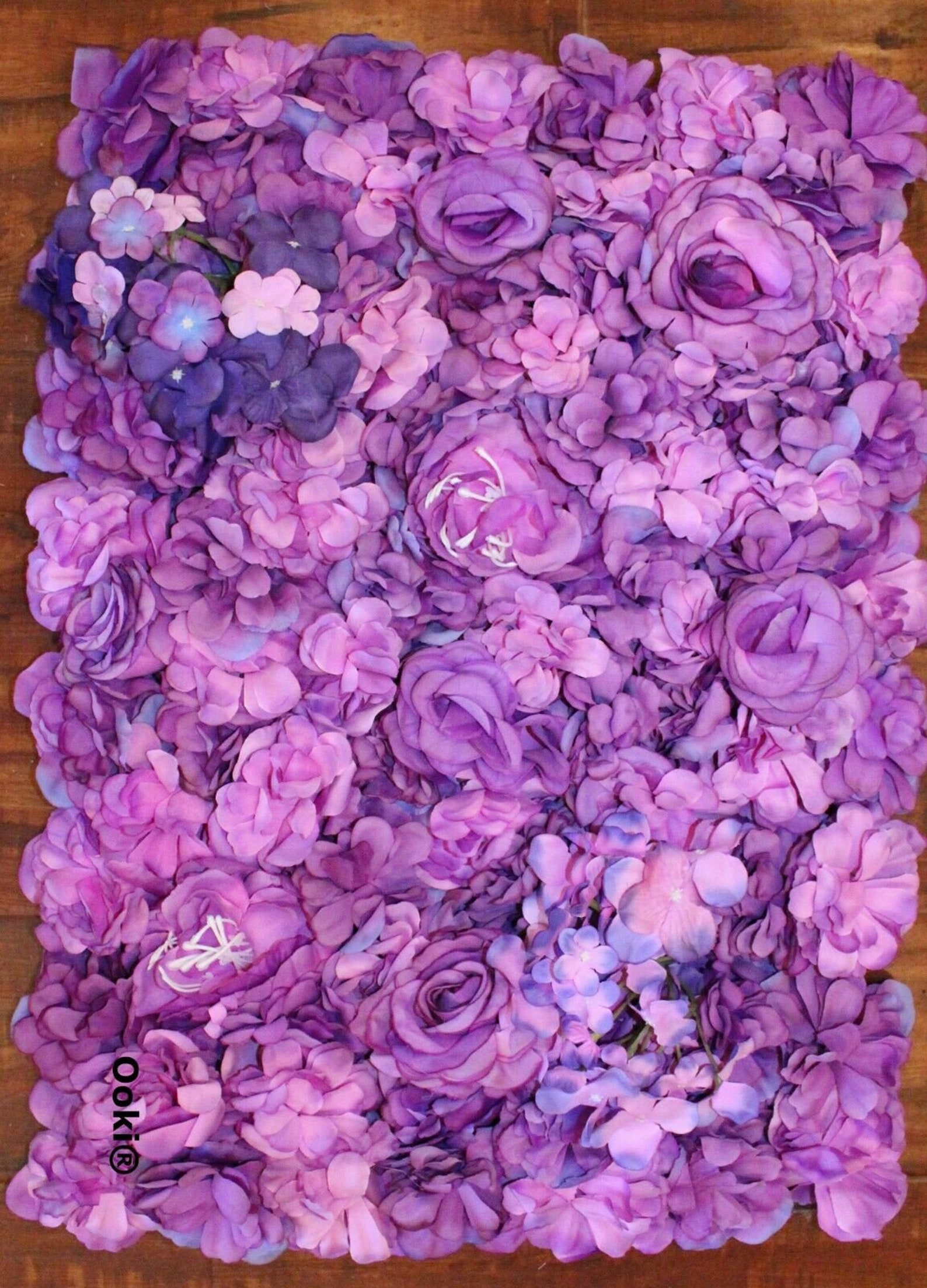 Blush Blooms Decorative Artificial Flower Panel Flower Wall Etsy