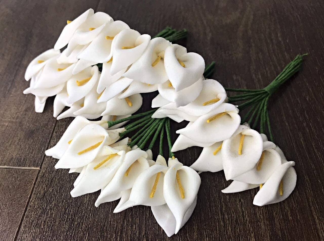 Calla Lily Artificial Flowers 144 PCS Mini Foam Calla Lily Etsy