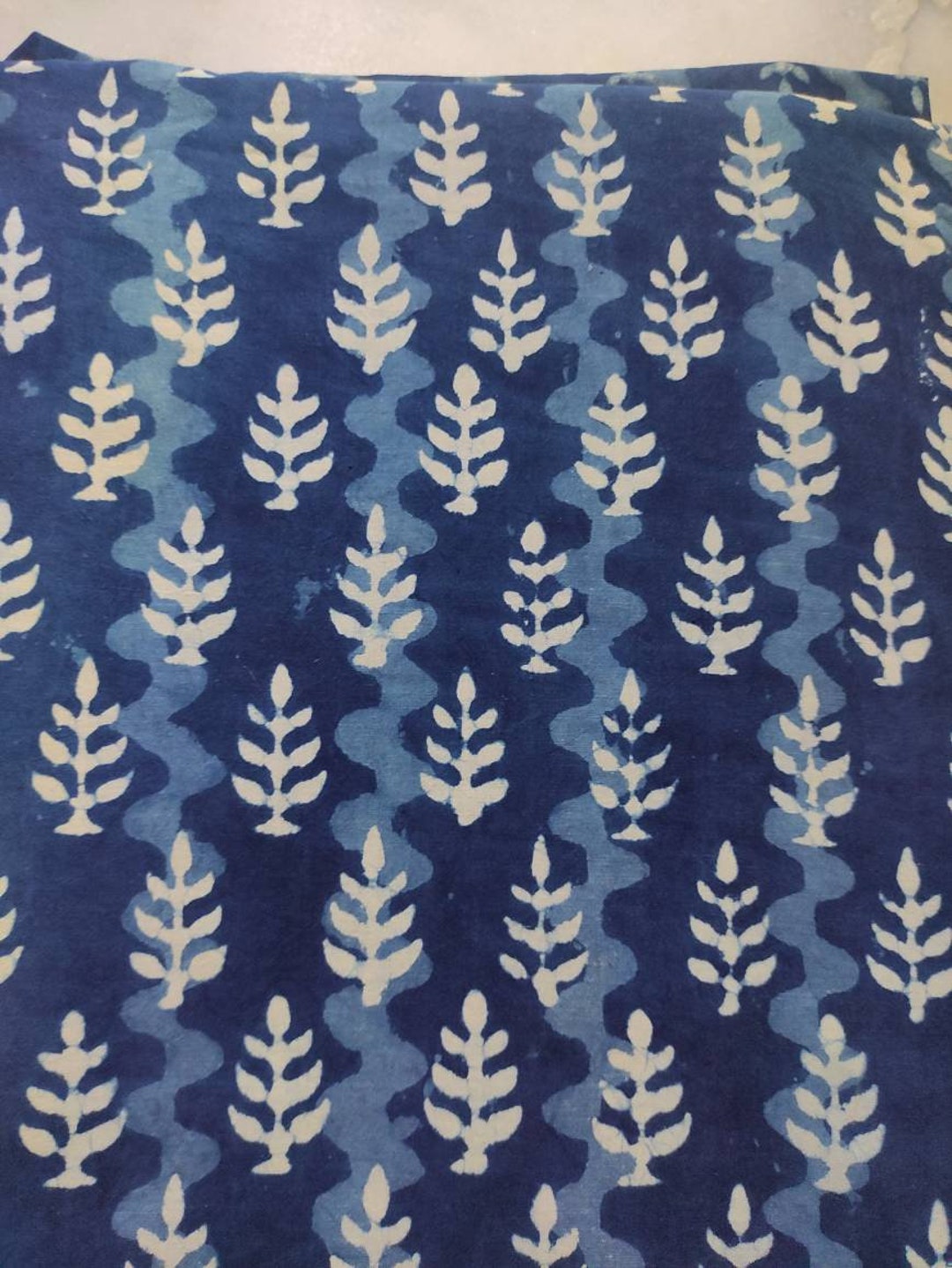 Indigo Blue Hand Block Print for Quilting Dress Making Blue - Etsy