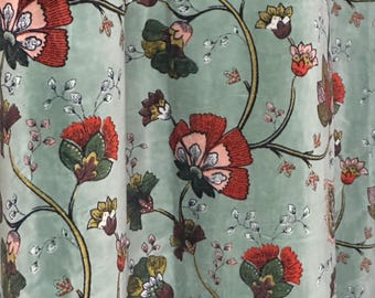 Cortinas de terciopelo de algodón de lujo / Cortinas de diseño personalizado para el hogar y la oficina