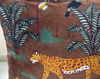 Fundas de almohada de terciopelo de algodón de lujo / Fundas decorativas artesanales personalizadas
