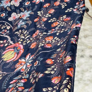Vintage Style Cotton Velvet Ultra Blue  luxury Curtain, Boho Curtain, luxury Drapes, Can Be Customized Any Size.
