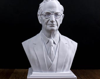 James Hillman Bust, Psychologist and Author Sculpture, Psychology Decor
