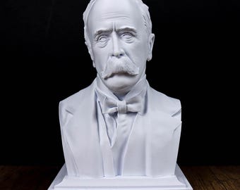 ウィリアム・オスラーの胸像、オフィスや図書館の装飾に最適な医師の彫刻