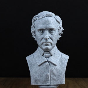 Edgar Allan Poe Bust Sculpture