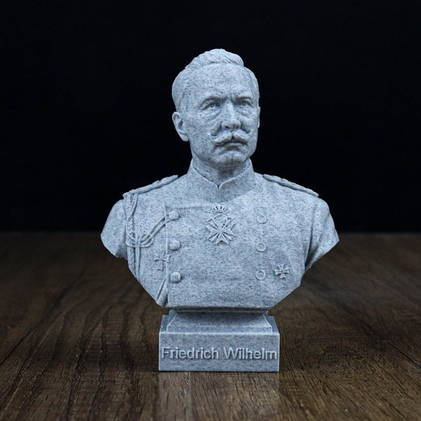 Kaiser Wilhelm II Bust, German Emperor Sculpture