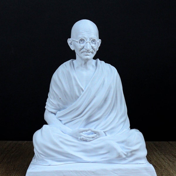Mahatma Gandhi 3D Skulptur Büste