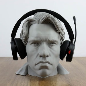 Arnold Schwarzenegger Headphone Holder, Desktop Decor Headphone stand, Gaming Accessories