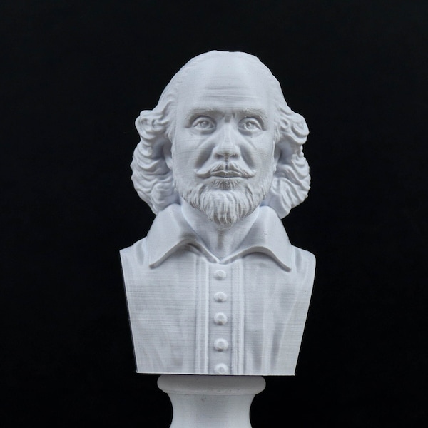 Shakespeare Büste, englischer Dichter Statue, Skulptur Dekoration, Wohnkultur, Buchliebhaber Geschenk