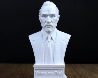 Vincent van Gogh 3d Bust, Dutch Painter Sculpture