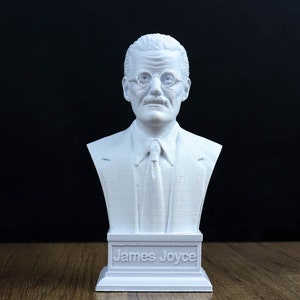 James Joyce Bust, Irish Novelist Sculpture, Literary gift