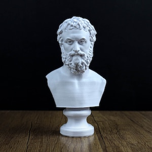 Thales of Miletus Bust, Greek philosopher Statue