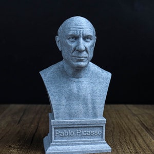Pablo Picasso Bust,  Spanish painter Sculpture, Home Decor
