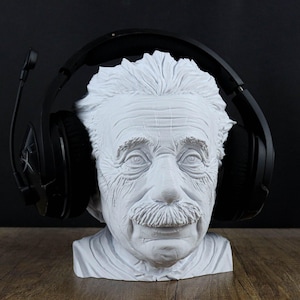 Albert Einstein Headphone Holder, Desktop Decor Headphone stand