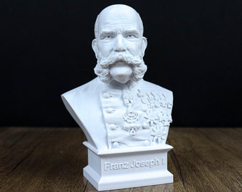 Franz Joseph I van Oostenrijk buste, keizer van Oostenrijk, koning van Hongarije 3D buste sculptuur