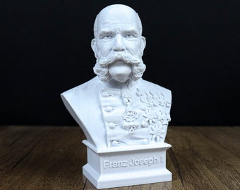 Franz Joseph I of Austria Bust,  Emperor of Austria, King of Hungary 3d Bust Sculpture