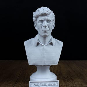 Ludwig Wittgenstein Bust, Austrian philosopher Statue, Sculpture Decoration ,Home Decor