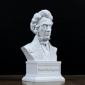 Søren Kierkegaard Bust,  Danish Theologian and Philosopher, Soren Kierkegaard Sculpture, Home Decor
