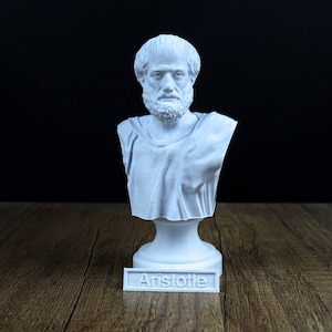 Aristotle Bust, Greek philosopher Statue, Greek Mythology Inspired Sculpture