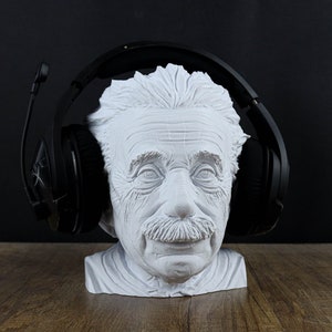 Albert Einstein Headphone Holder, Desktop Decor Headphone stand