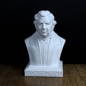 Georg Ohm Bust, German Physicist and Mathematician Statue,