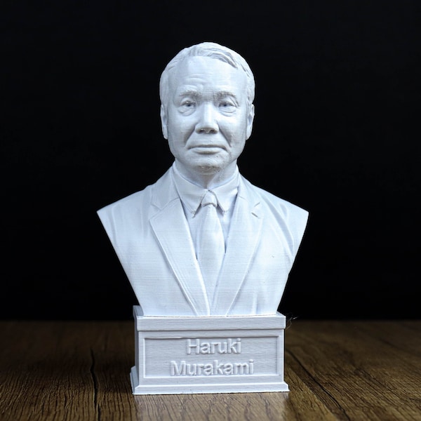 Haruki Murakami Bust, Japanese writer Sculpture