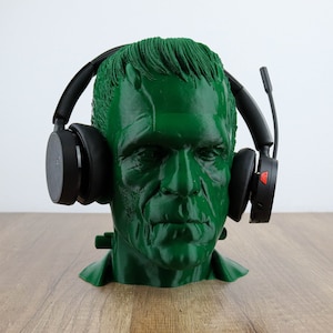 Frankenstein Headphone Holder, Desktop Decor Headphone stand, Gaming Accessories