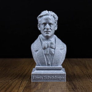 Erwin Schrodinger 3D Sculpture Bust