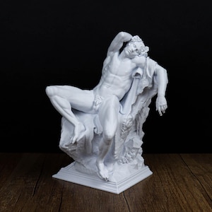 Barberini Faun Statue, Classical Mythology Art, Drunken Satyr Sculpture