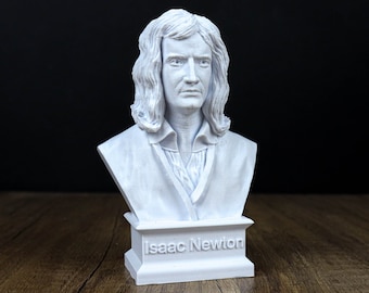 Sir Isaac Newton Bust, English Mathematician, Physicist, Astronomer, Alchemist, Theologian, and Author